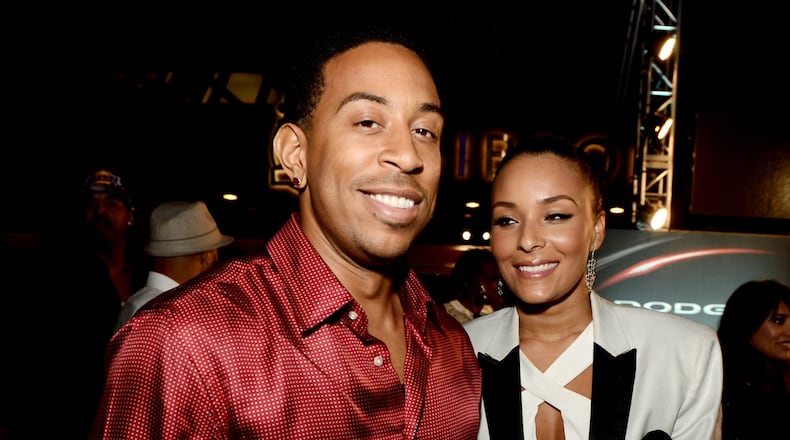 FILE - DECEMBER 26: Rapper/actor Ludacris and Eudoxie Agnan got engaged on December 26, 2014. UNIVERSAL CITY, CA - MAY 21: Actor/rapper Chris 'Ludacris' Bridges and his girlfriend Eudoxie arrive at the after party for the premiere of Universal Pictures' "Fast & Furious 6" at the Gibson Amphitheatre on May 21, 2013 in Universal City, California. (Photo by Kevin Winter/Getty Images) The happy couple last year. Photo: Getty Images.