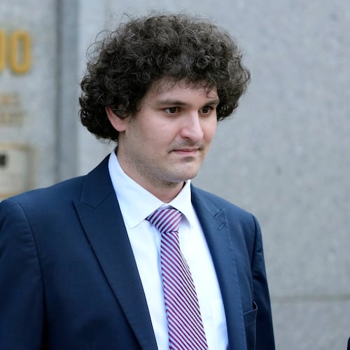 FILE - FTX founder Sam Bankman-Fried leaves Federal court on July 26, 2023, in New York. (AP Photo/Mary Altaffer, File)
