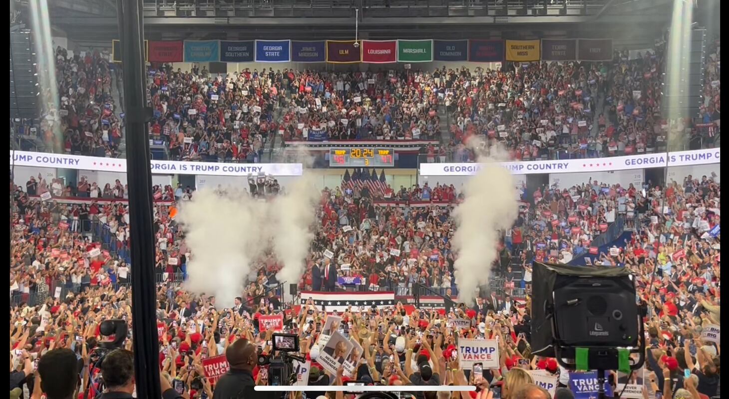 Donald Trump takes aim at Georgia State University for empty seats