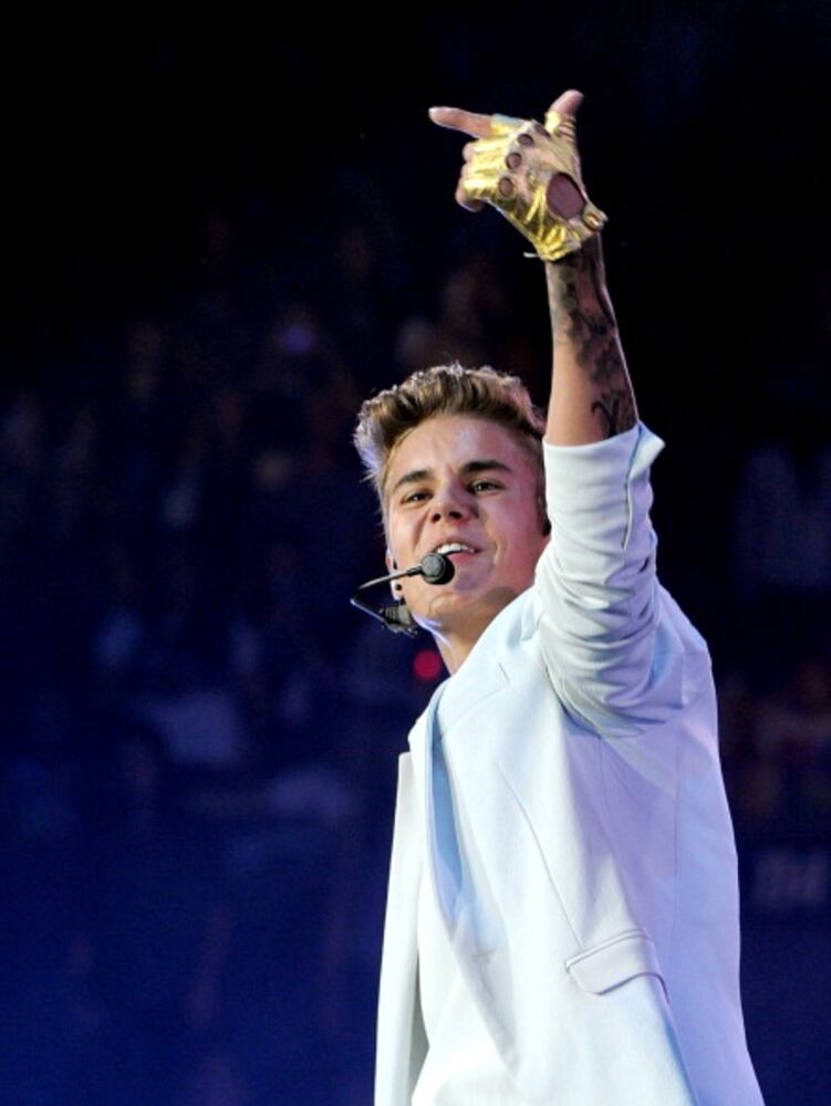 Justin Bieber at the Staples Center