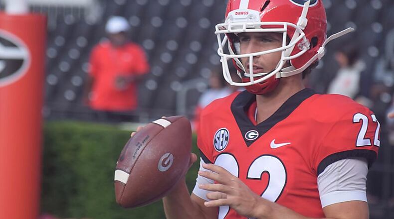 Stetson Bennett wasa walk-on quarterback at Georgia in 2017.