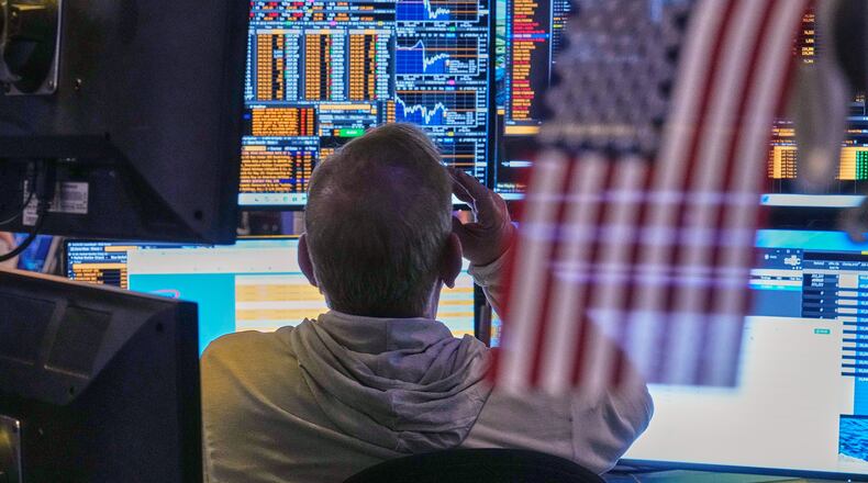 Trader Richard Cohen works on the floor of the New York Stock Exchange, Friday, May 29, 2026. (AP Photo/Richard Drew)