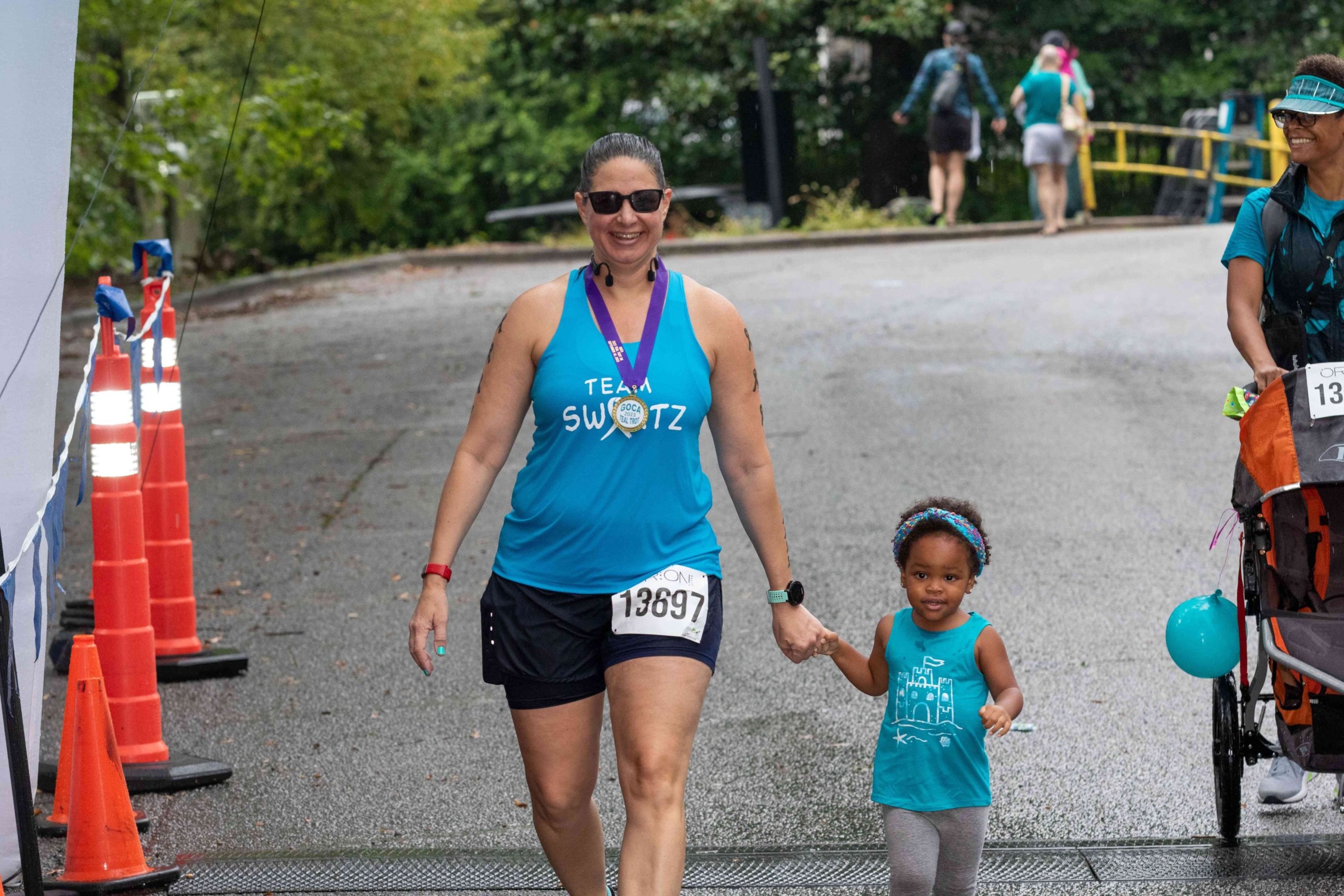 The Teal Trot 5K Run/Walk on Saturday supports the mission of the Georgia Ovarian Cancer Alliance and is a qualifier for the AJC Peachtree Road Race. (Courtesy of the Georgia Ovarian Cancer Alliance)
