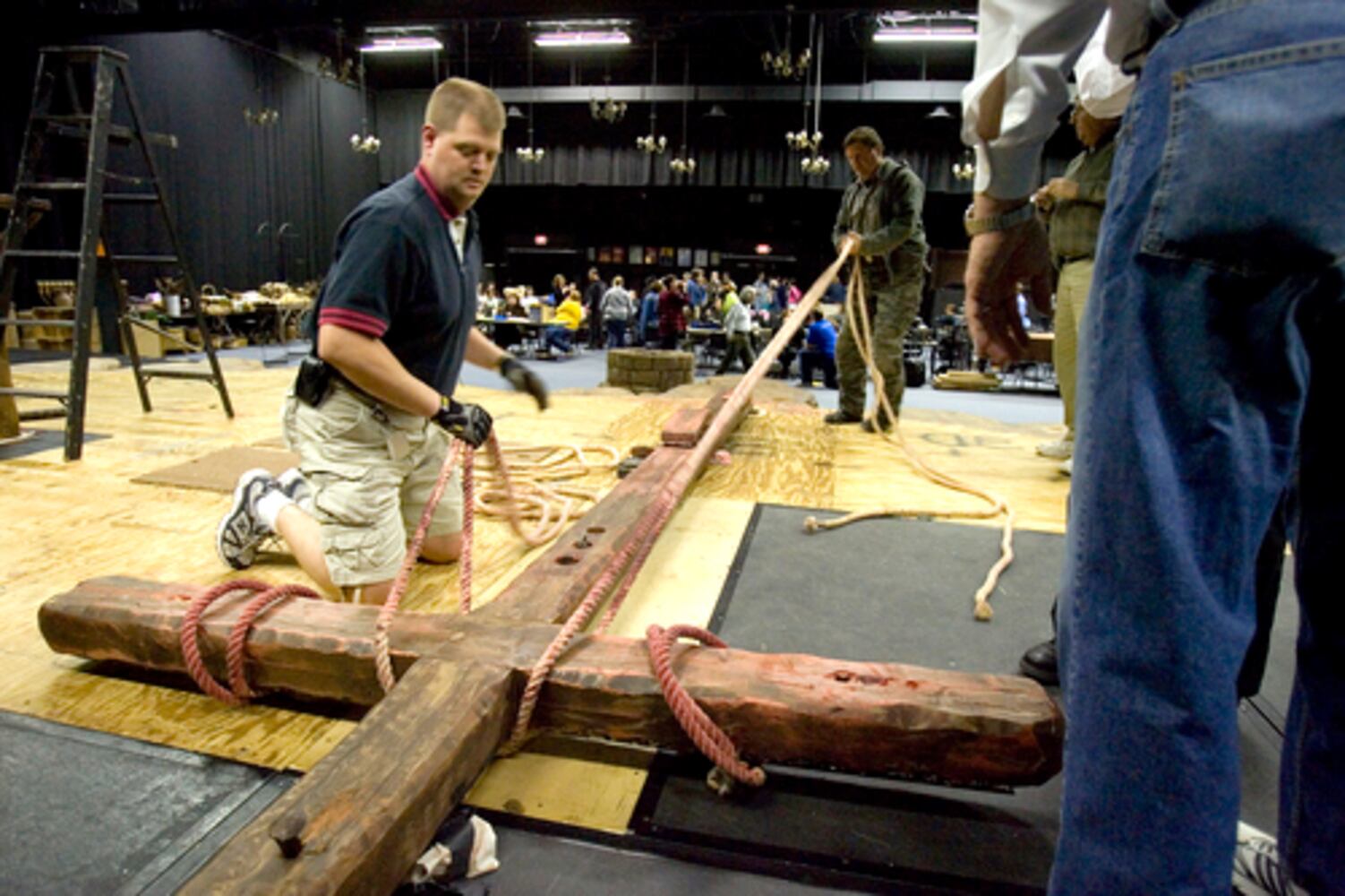 Backstage at the 'Atlanta Passion Play'