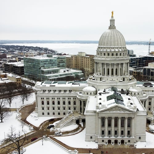 FILE - This Wisconsin State Capitol is seen on Dec. 31, 2020, in Madison, Wis. (AP Photo/Morry Gash, File)