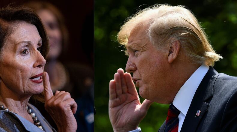 House Speaker Nancy Pelosi and President Donald Trump.