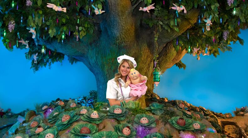 The Magic Crystal Tree at Cabbage Patch Kids Babyland General Hospital is the genesis of baby life where Mother Cabbage delivers.