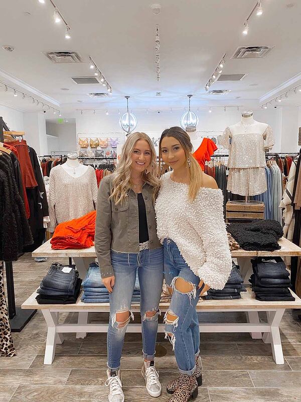 Anna Hobgood (left) and Valeria Larrotta were working at Brooklynn's on Saturday night when items were stolen from a back room.