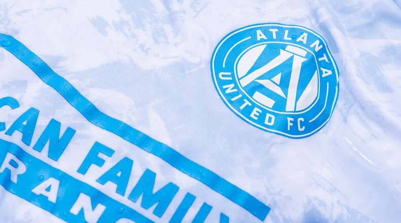 Atlanta United will wear a Primeblue kit for its May 29, 2021, matchup against Nashville. (Dakota Williams/Atlanta United)