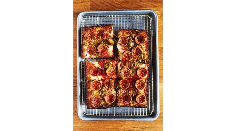 The Colony Pizza from the menu of Emmy Squared. / Courtesy of Emmy Squared