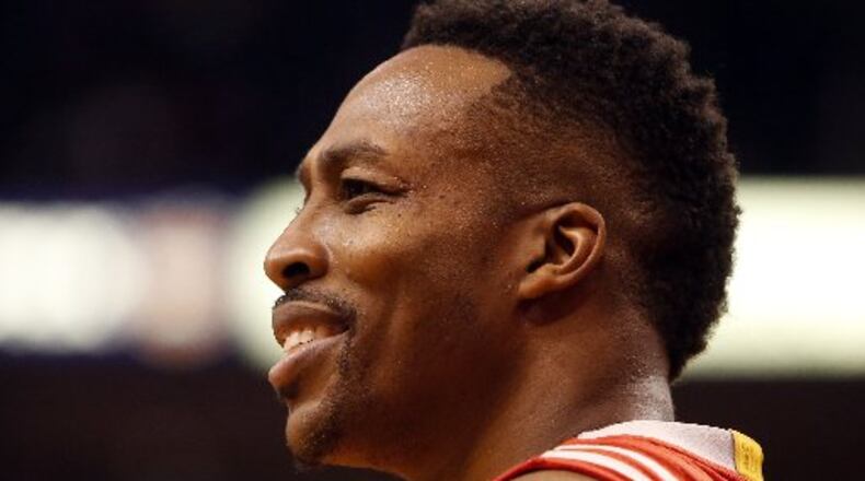 Dwight Howard is returning home to the play for the Hawks. (AP Photo)