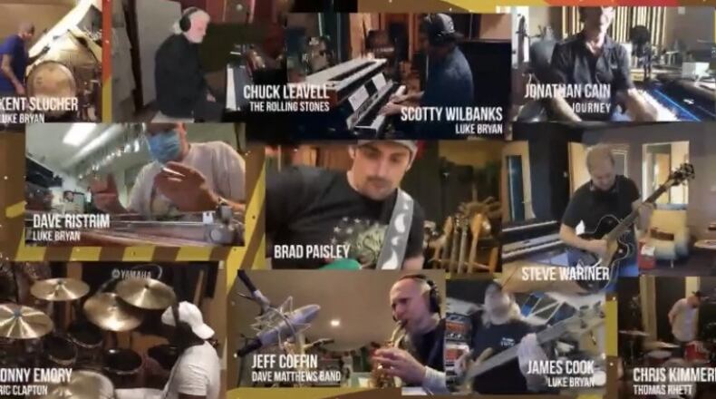The Quarantine All-Stars, spearheaded by Atlanta-based musician Scotty Wilbanks, who plays keyboards in Luke Bryan's live band, is raising funds for the MusiCares COVID-19 Relief Fund with their "Quarantine" virtual jam.