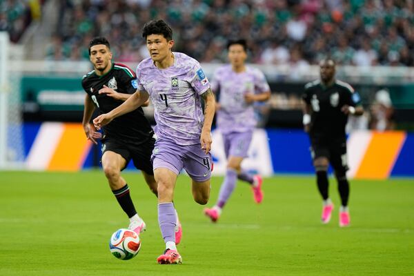 South Korea lost to Mexico, but their jerseys counted as a moral victory. (Fernando Llano/AP)