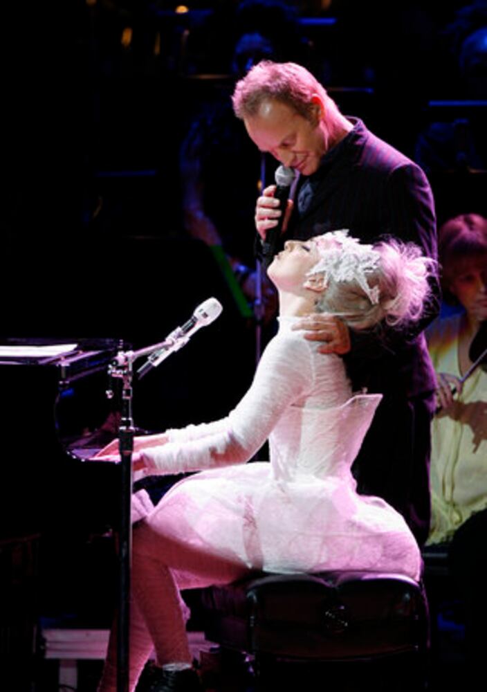 Lady Gaga/Sir Elton John perform for Rainforest Fund's