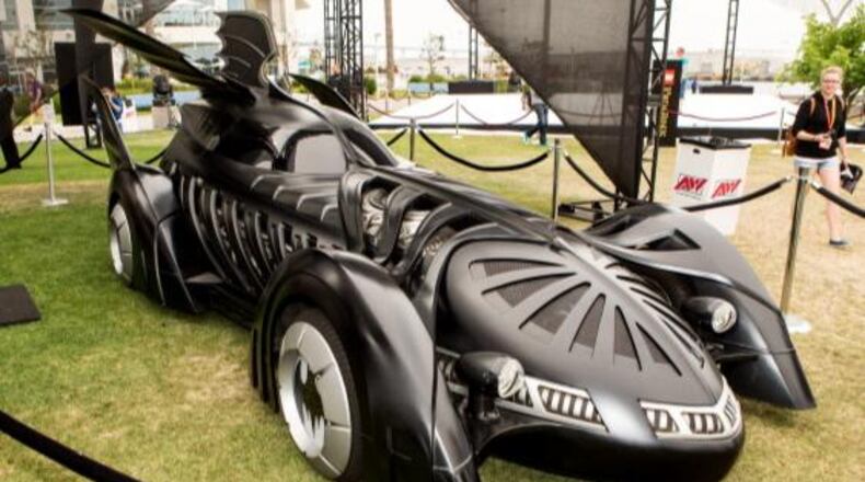 FILE PHOTO: The Batmobiles at the Hilton San Diego Bayfront Hotel. (Photo by Christopher Polk/Getty Images)