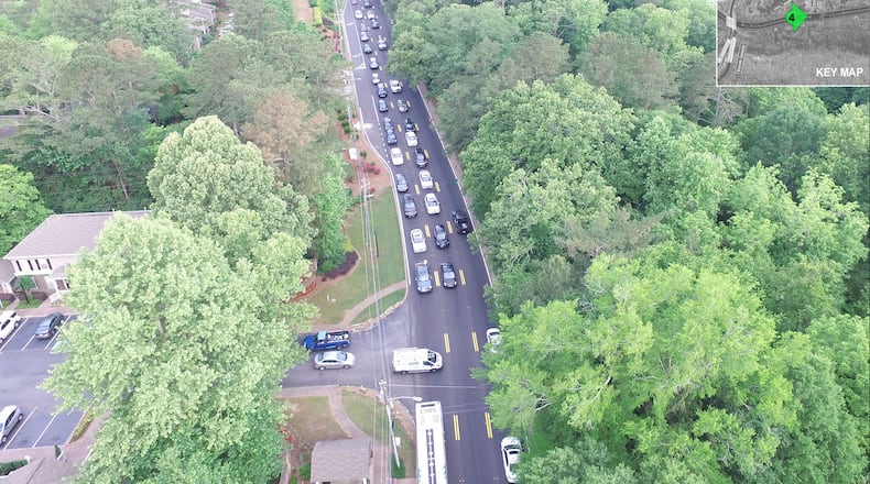 Roswell officials say they’ve found a way to make changes to the design of the Historic Gateway Project and narrow traffic lanes along the Atlanta Street corridor known as Ga.9. Courtesy city of Roswell