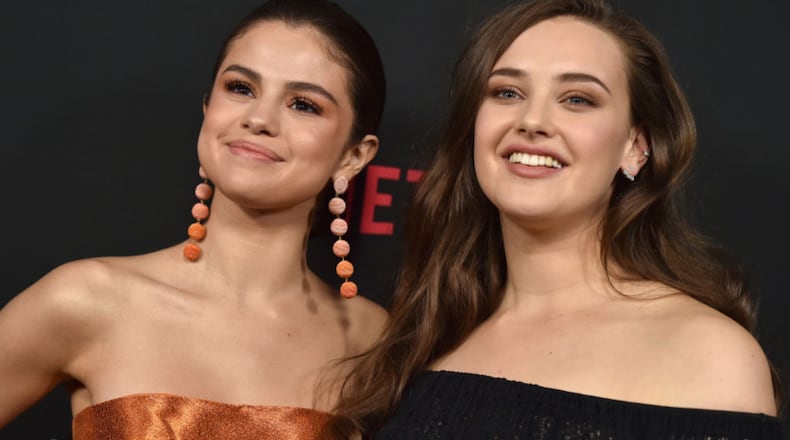 Actors Selena Gomez and Katherine Langford attended the premiere of Netflix's "13 Reasons Why" in March.