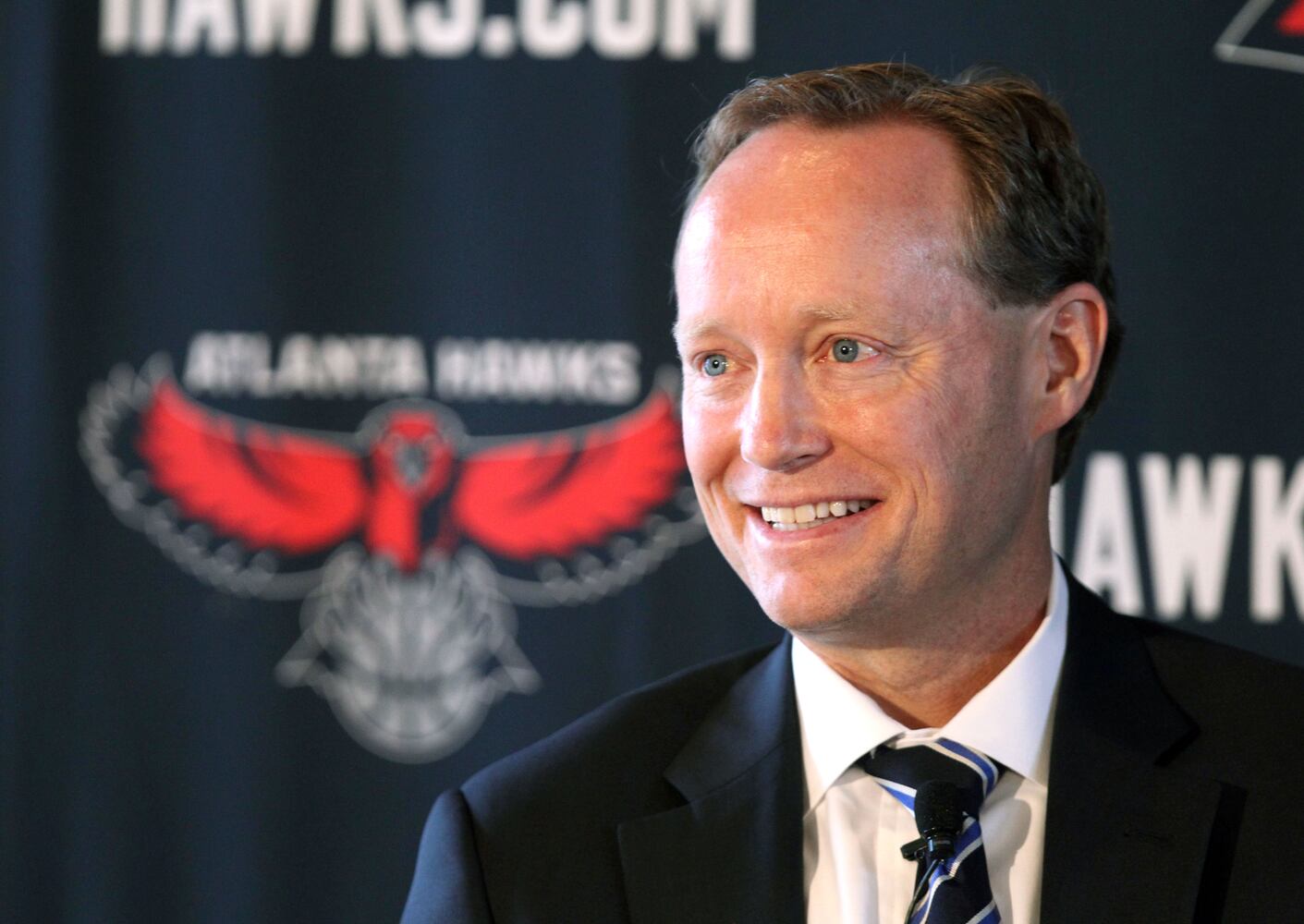 Mike Budenholzer meets the press at Philips Arena news conference