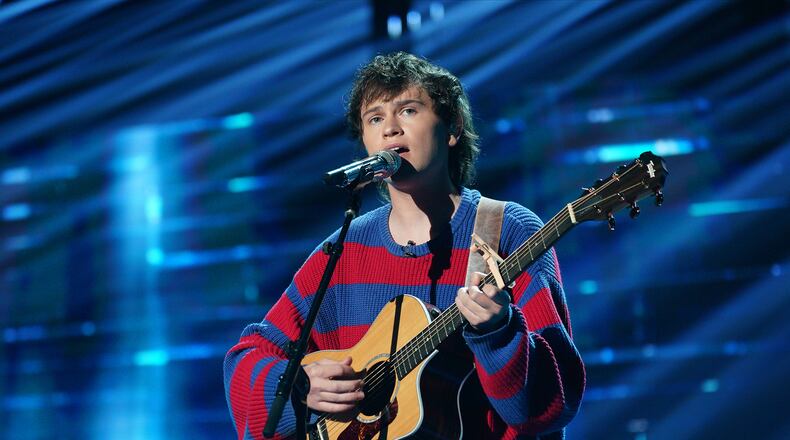 Fritz Hager performs as the competition heats up when the top 24 “American Idol” hopefuls return to Hollywood for a shocking night of reveals. Last week’s votes are in and season 20’s Top 20, hand-picked by America, will be revealed. (ABC/Christopher Willard)