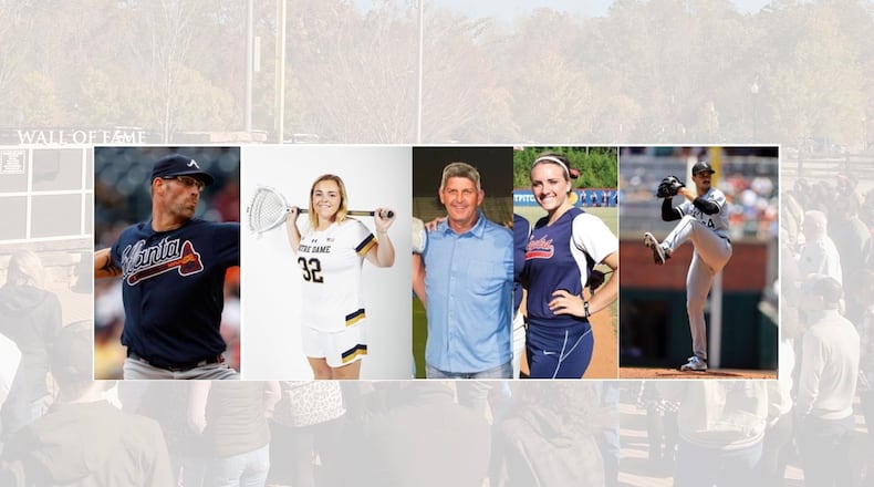 Milton recently added five new community leaders’ names to the city’s Wall of Fame: Kyle Farnsworth, Bridget Deehan, Les Kuykendall, Korinne Raby and Dylan Cease. (Courtesy City of Milton)