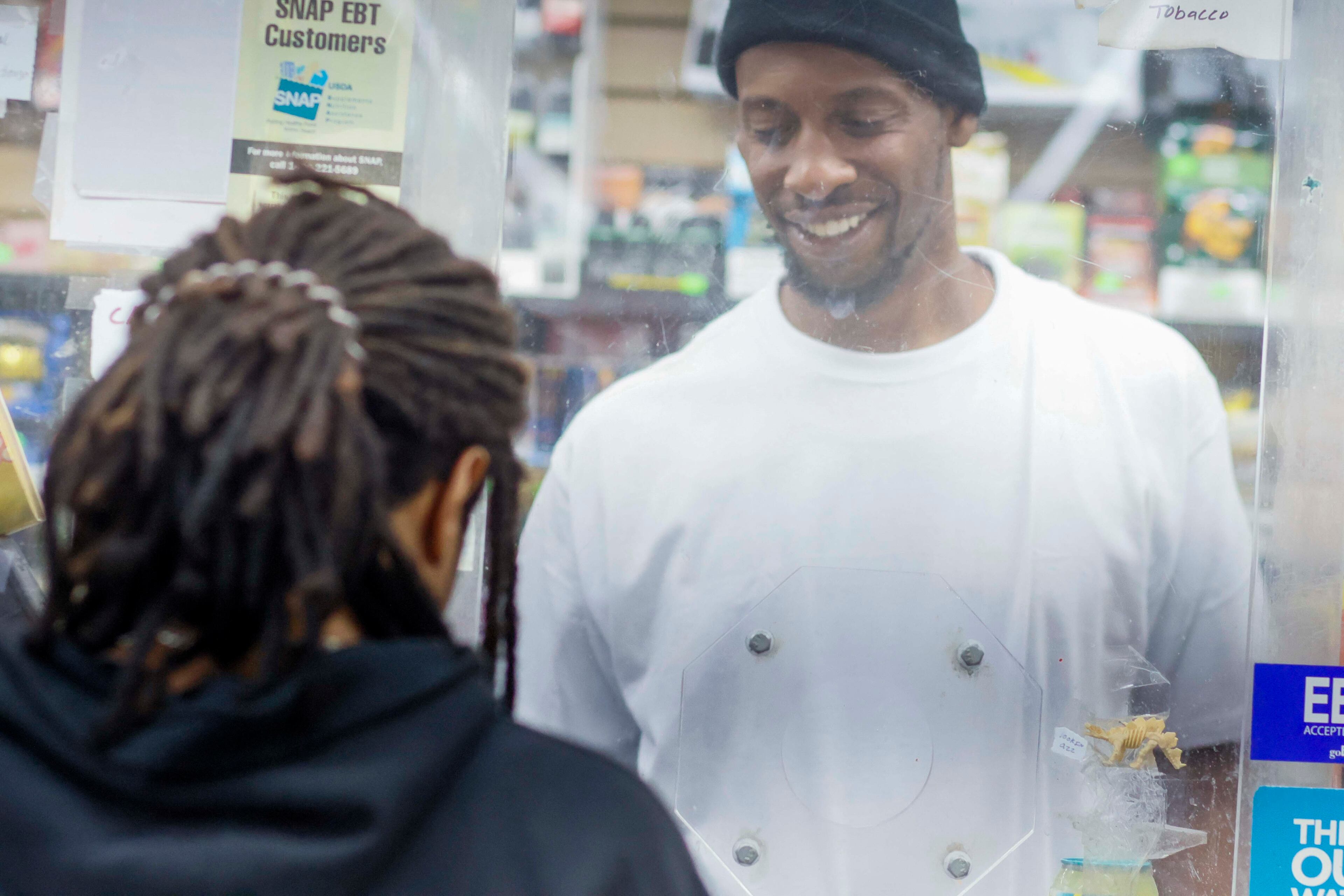 JJ Food Mart's overnight clerk Connell Daniels Jr.: “I like when (it’s) quiet. Except when I’m lookin’ for content. ‘Cause sometimes I can read the situation, and I know somethin’s fixin’ to go down. And I let it go down, ‘cause I’m lookin’ for content.”