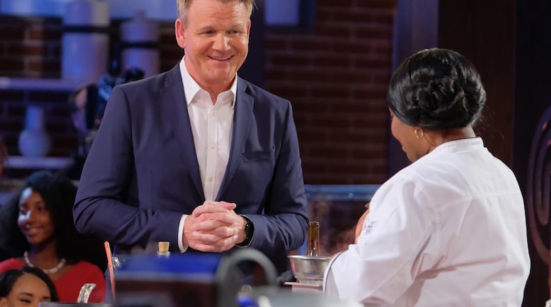 MASTERCHEF: L-R: Host/judge Gordon Ramsay and contestant Dorian in the "The Finale, Parts 1 and 2 special two-hour season finale episode of MASTERCHEF airing Wednesday, Sept. 18 (8:00-10:00 PM ET/PT) on FOX.  © 2019 FOX MEDIA LLC. CR: Greg Gayne/FOX.