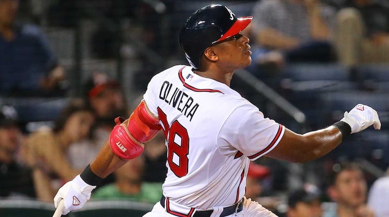 Hector Olivera is 5-for-6 in two games with the Gulf Coast League Braves. AJC file photo