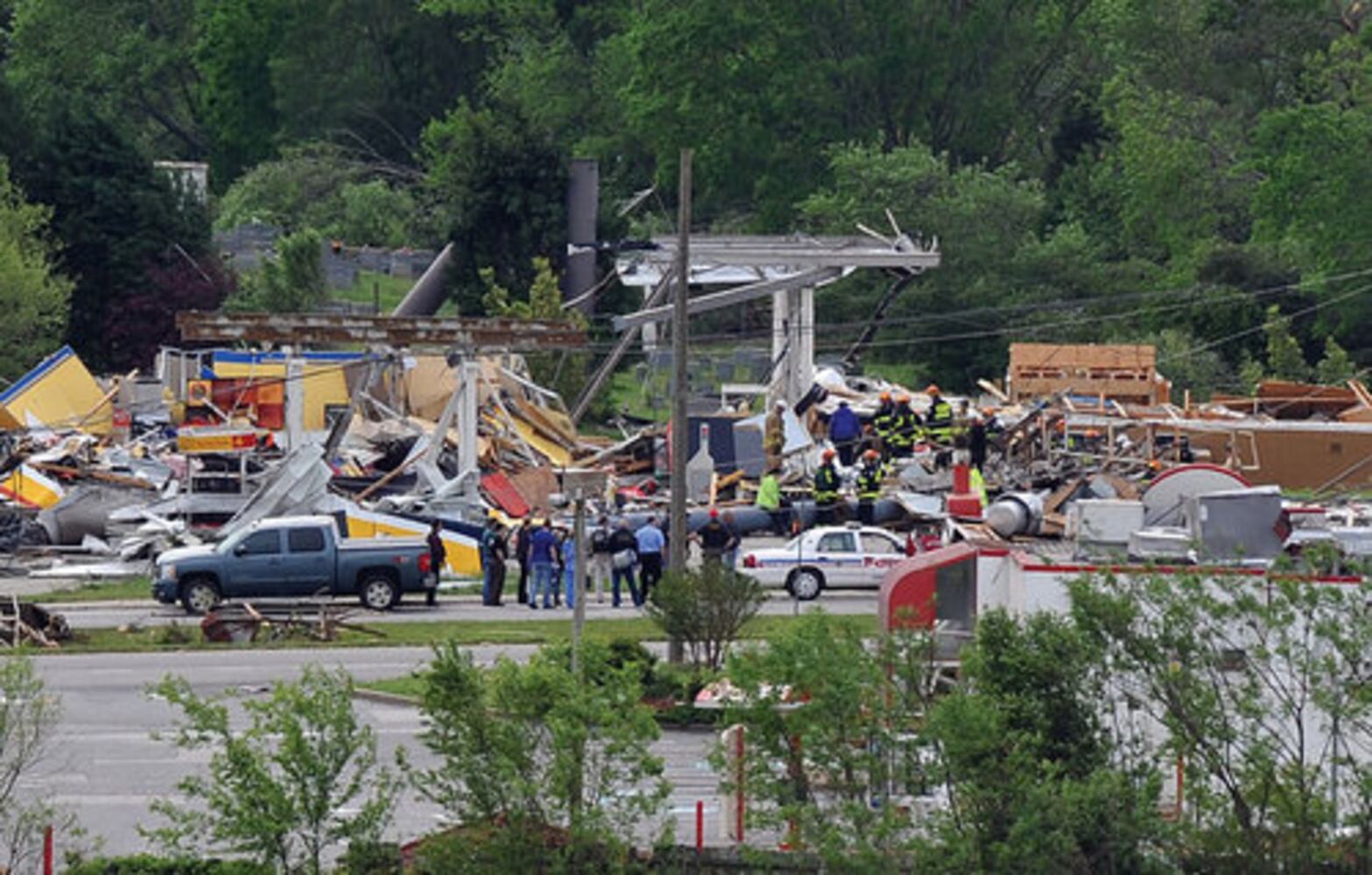 Destruction in Ringgold, Rome