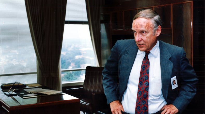 July 13, 1992 - Interview with John L. Clendenin, BellSouth Chairman. (Nick Arroyo/AJC Staff)
