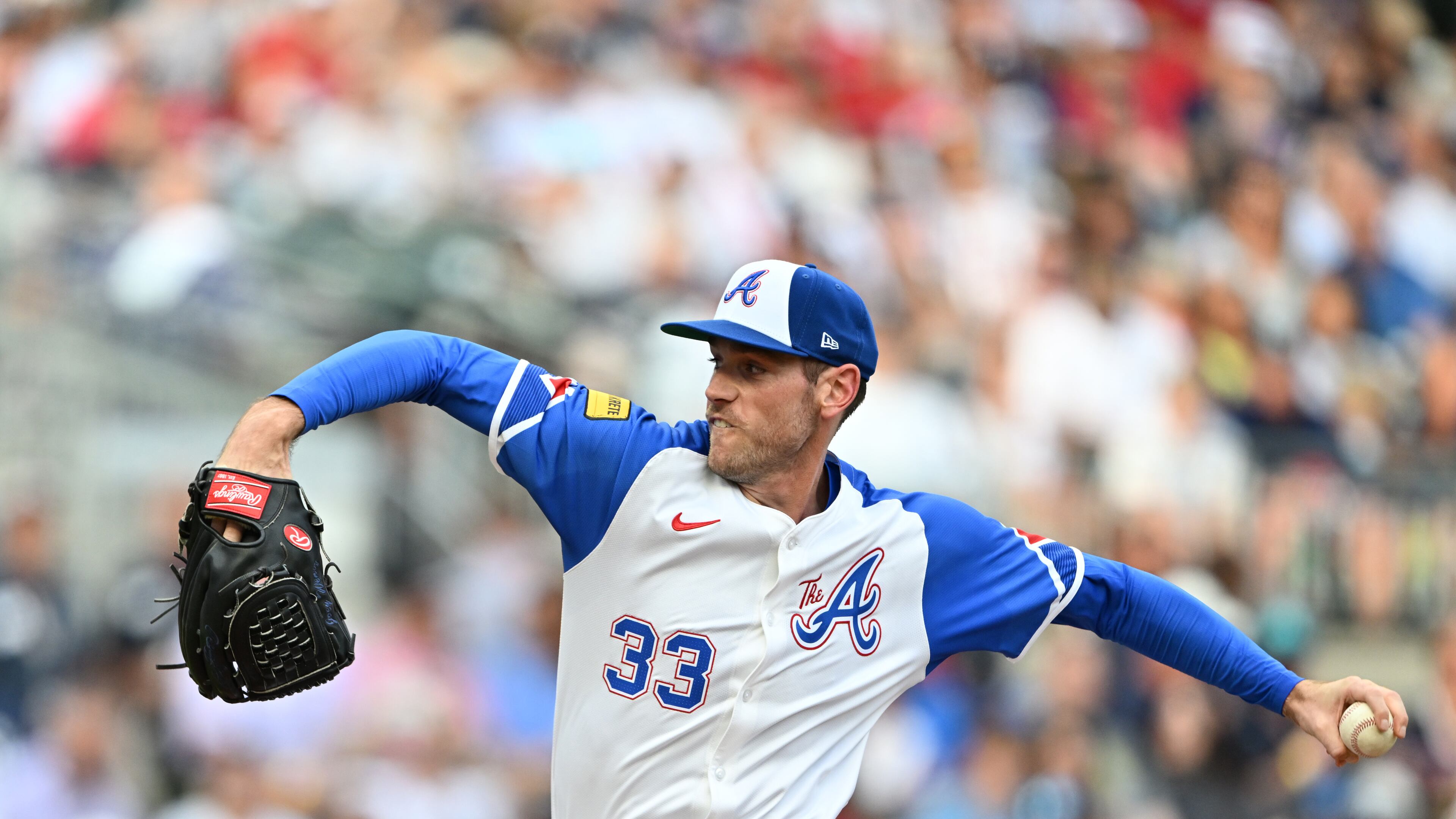 “He could do whatever he wanted with the baseball," the Braves' catcher said of pitcher Joey Wentz (seen here against the Yankees on July 19). (Hyosub Shin/AJC)