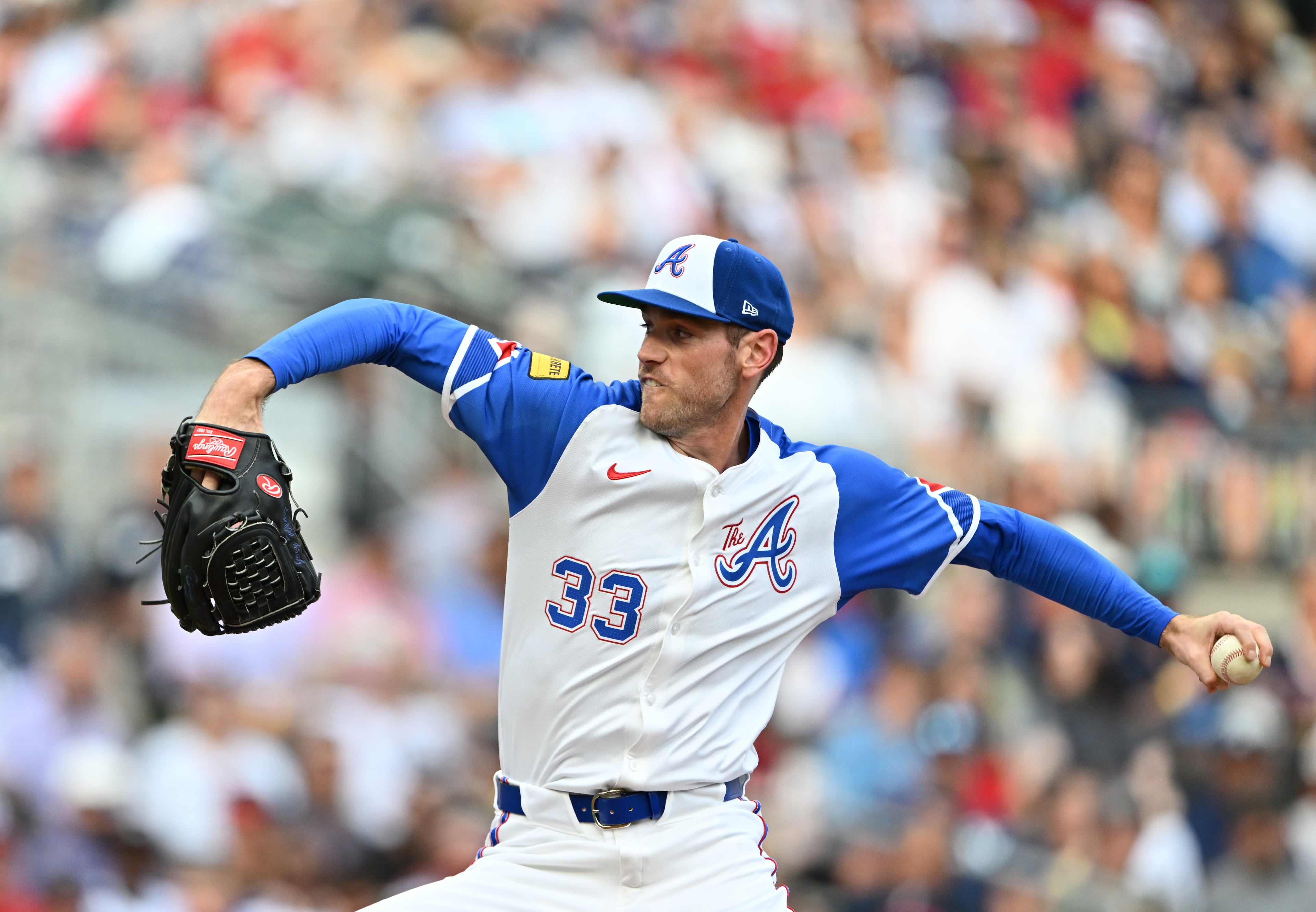 “He could do whatever he wanted with the baseball," the Braves' catcher said of pitcher Joey Wentz (seen here against the Yankees on July 19). (Hyosub Shin/AJC)