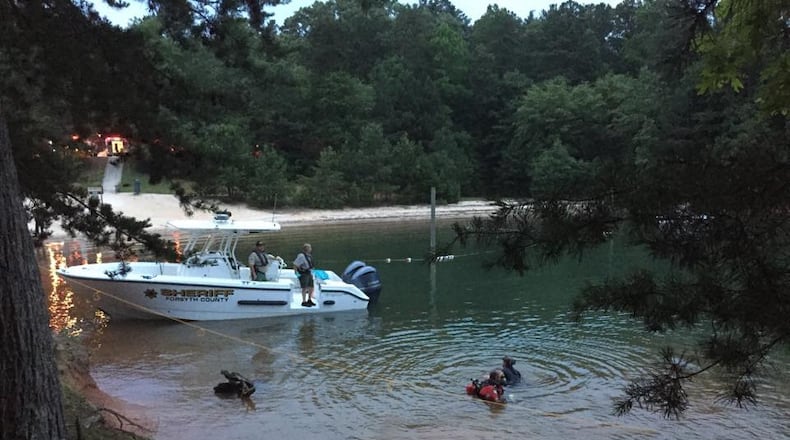 A 20-year-old man was pulled from Lake Lanier near Cumming on Monday night. (Credit: Forsyth County Sheriff’s Office)