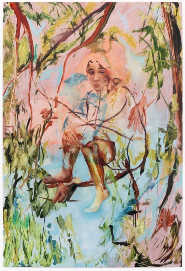 This piece by Atlanta artist Aineki Traverso is in the Kilpatrick law firm's collection. (Courtesy of Kilpatrick)