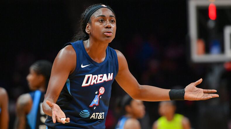 Tiffany Hayes led the Dream with 14 points - a season high - against Connecticut.