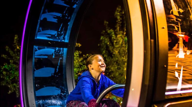 Beginning Oct. 17, the Sugar Hill E Center will be home to an international and interactive art exhibition. Loop is a cross between a music box, a zoetrope (an optical toy invented in the 19th century), and a railway handcar. Photo by Steve Csorba for Creos