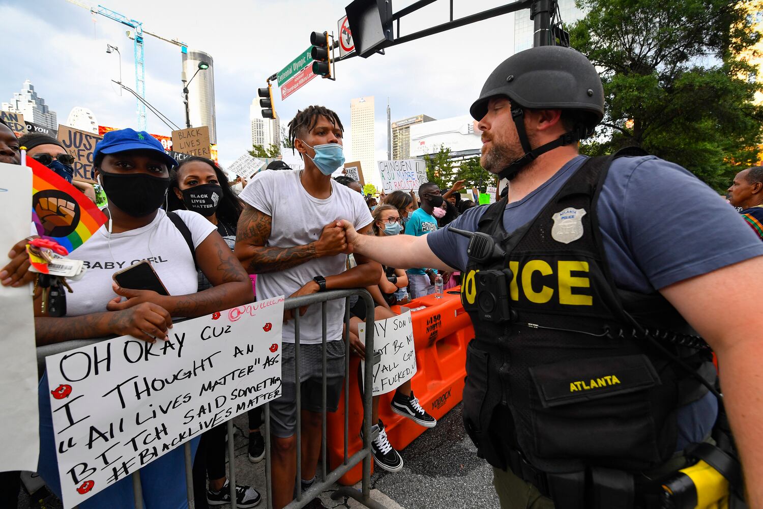 Behind the lens --  Protests: Taken FOR THE AJC