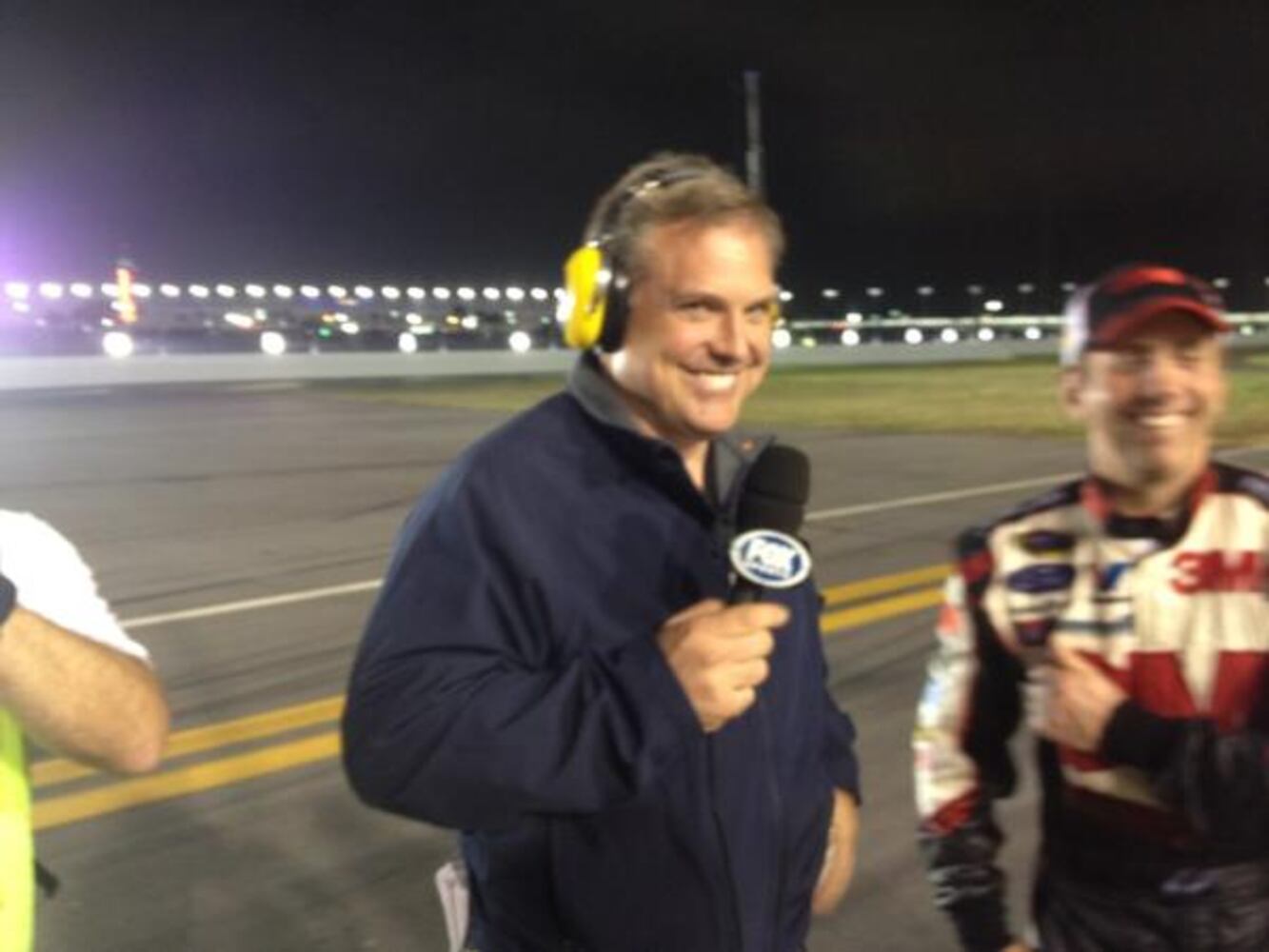 Brad Keselowski tweets from his car