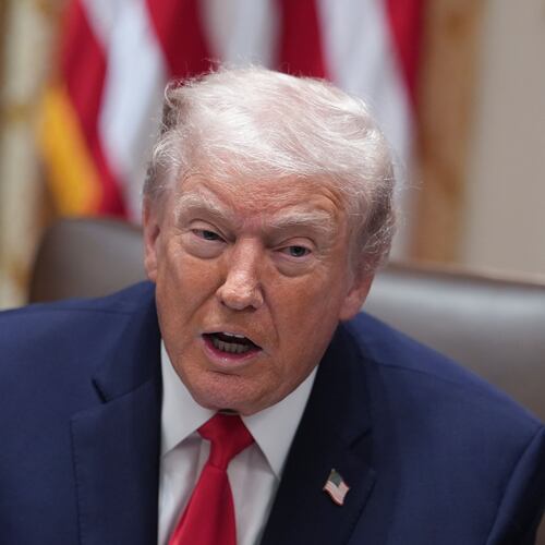 President Donald Trump speaks during a cabinet meeting at the White House, Thursday, Jan. 29, 2026, in Washington. (AP Photo/Evan Vucci)