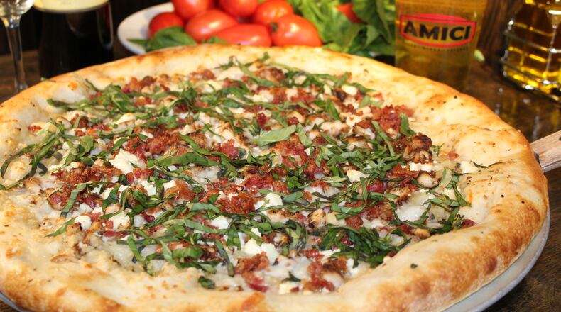 Pizza from the menu of Amici