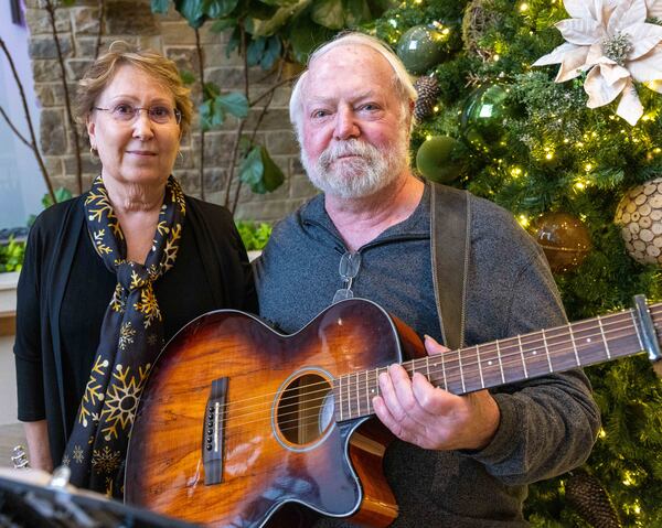 Barb Russell and Dave Walter built an expansive repertoire: patriotic tunes, old standards from the ’40s through the ’60s, and songs from nearly every genre. (Phil Skinner for the AJC)