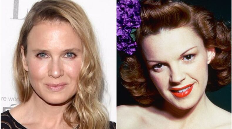 Renee Zellweger, left, will play actress/singer Judy Garland in a movie that begins production early next year.