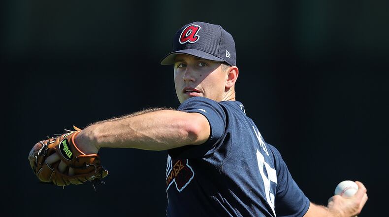 Braves pitching prospect Lucas Sims. Curtis Compton/ccompton@ajc.com