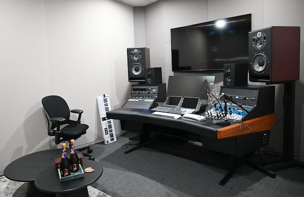 The 550 RMG space features amenities such as a private recording studio, an editing suite, several creative conference rooms, a kitchen and an outdoor patio. (Hyosub Shin/AJC)