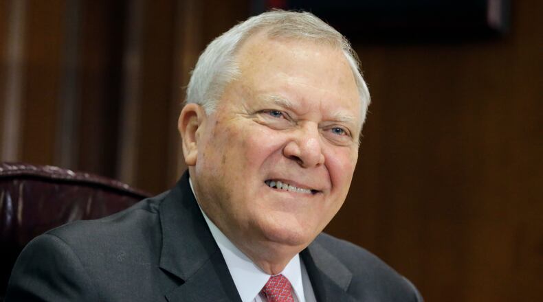 Gov. Nathan Deal announced a record bond sale for the state, with the state borrowing $1.4 billion for various construction projects. BOB ANDRES /BANDRES@AJC.COM