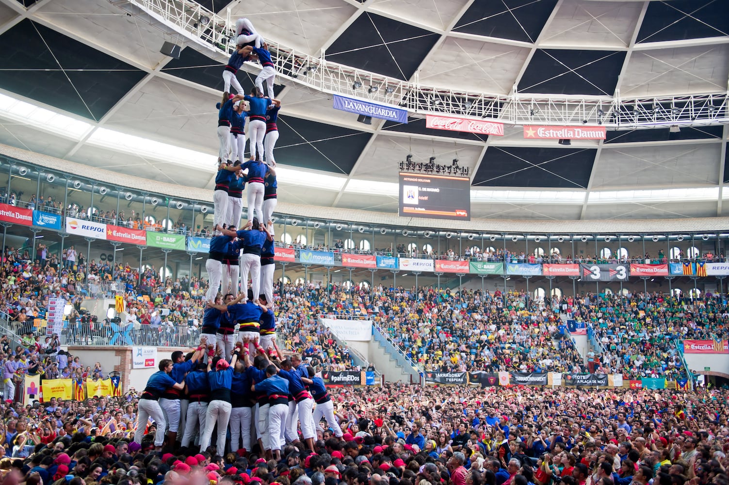 Spain Human Tower