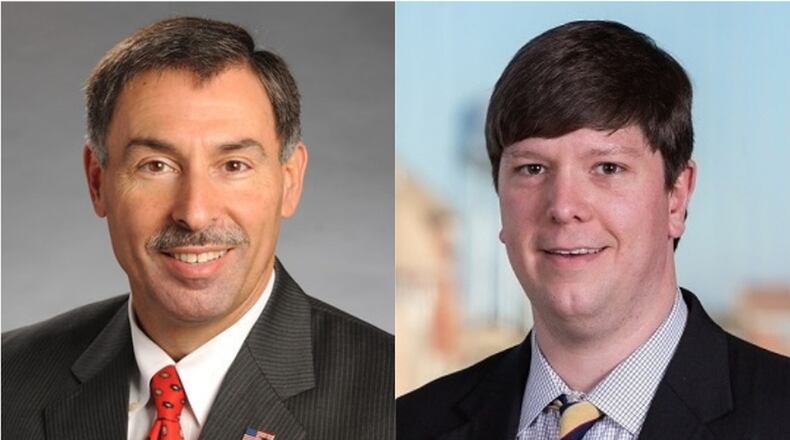 Republican Mike Cheokas, left, faces Democrat Bardin Hooks in Tuesday’s election for state House District 138. The winner will replace outgoing Democratic state Rep. Bill McGowan.
