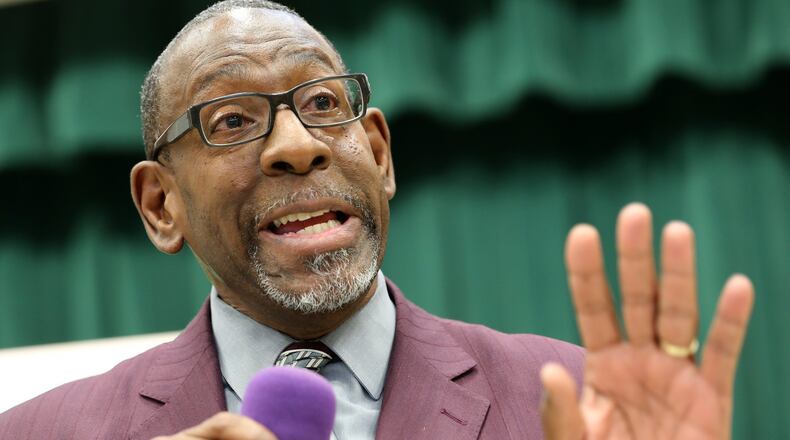 March 29, 2016 DeKalb County: Dr. Stephen Green, superintendent of the DeKalb County School District, holds a town-hall style meeting with parents at Fernbank Elementary School on Tuesday evening March 29, 2016. Ben Gray / bgray@ajc.com