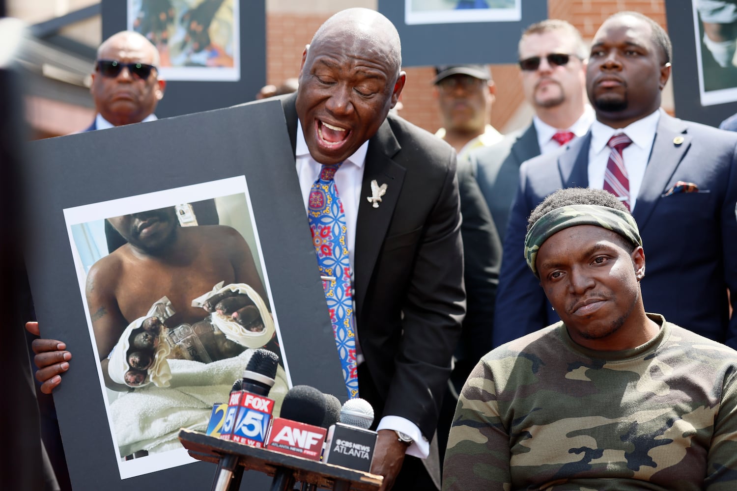 Ben Crump holds presser alleging medical neglect of Fulton Jail inmate