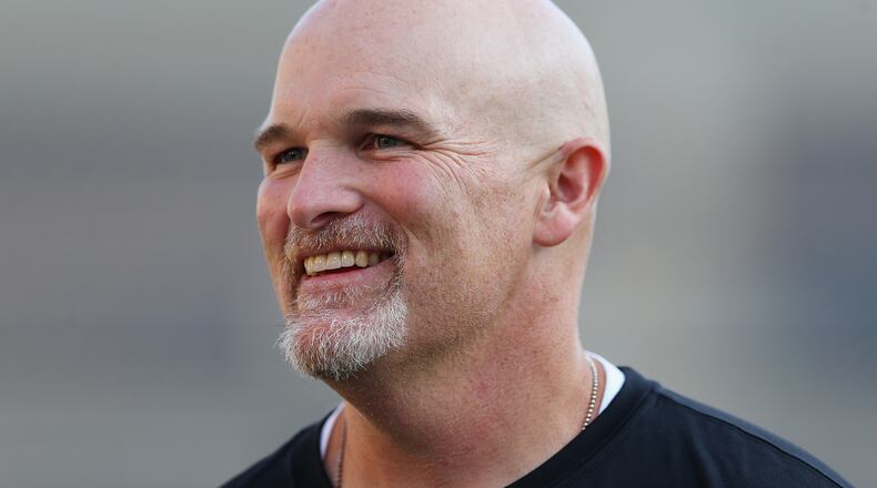 Falcons head coach Dan Quinn. (Mitchell Leff/Getty Images)