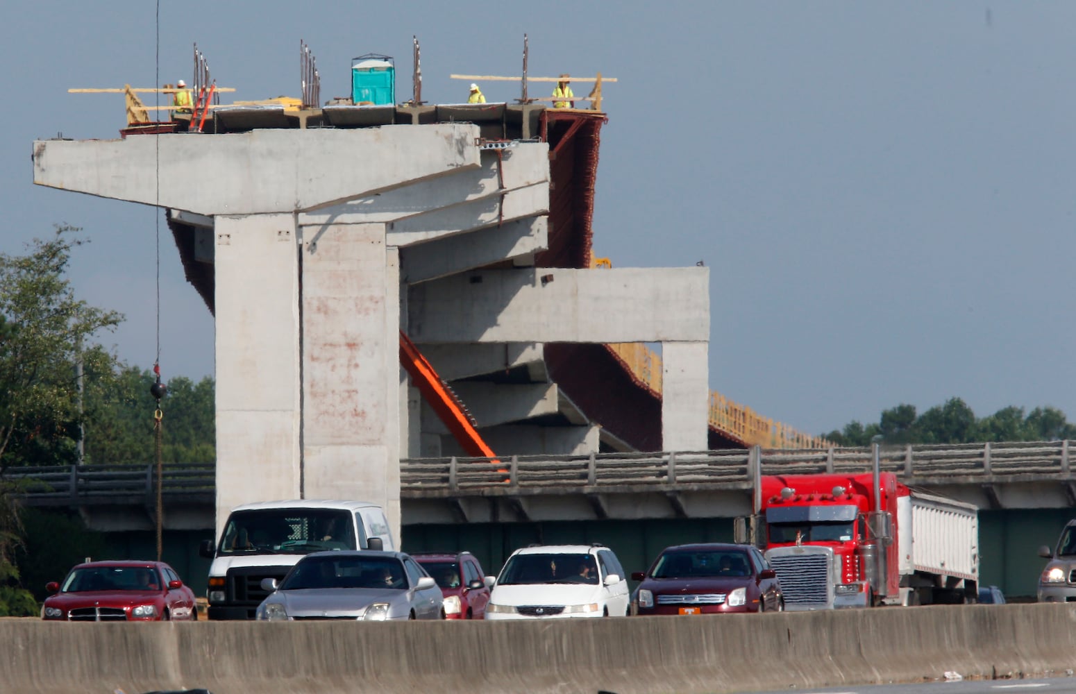Northwest Corridor express lanes under construction